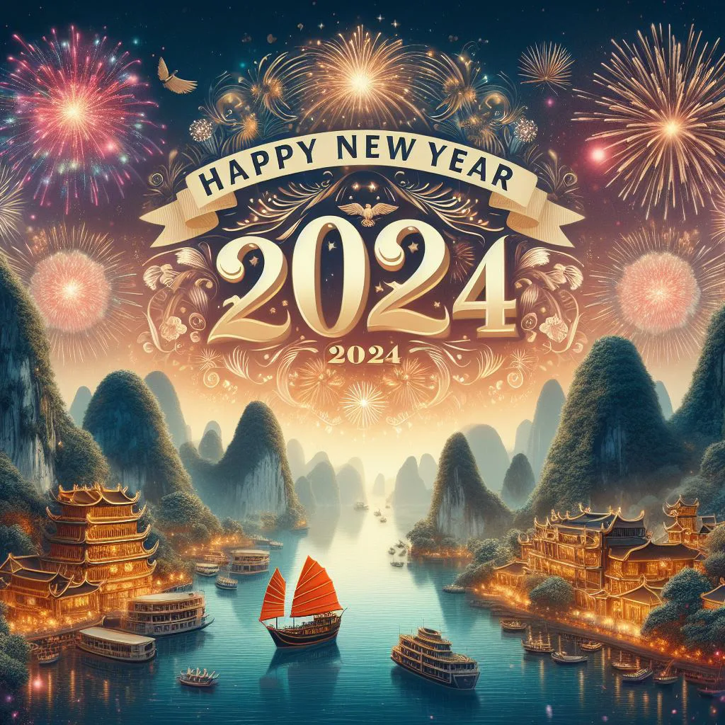 Happy new year 2024 card